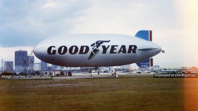 1978 - the Goodyear Blimp GZ-19A N38A Mayflower during the last season of operations from Watson Island