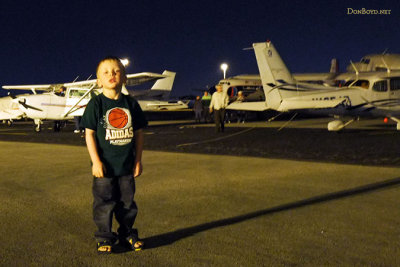 March 2010 - Kyler on the ramp at Opa-locka Executive Airport