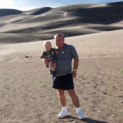 2007 - Kyler and Don at Great Sand Dunes National Park