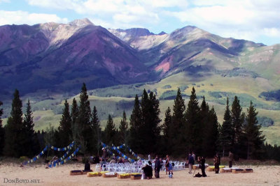 Closeup of the site of Justin and Erica's wedding at Crested Butte Mountain Resort (2648)