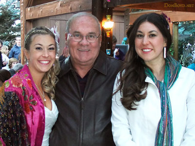 September - Don with his two nieces Lisa Marie Criswell Law (left) and Katie Criswell (right) after Lisas wedding in Utah