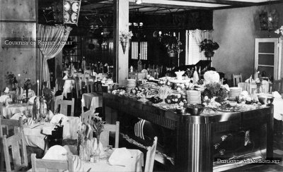 Late 1950's / early 1960's - the interior of the Old Scandia Restaurant in Opa-locka