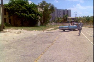 1987 - view from old South Beach Elementary School - scene from Miami Vice episode