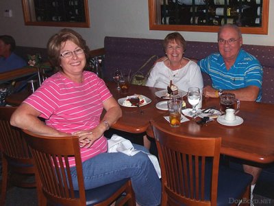 October 2010 - Linda Mitchell Grother, Karen and Don Boyd at the Crow's Nest Restaurant in Venice