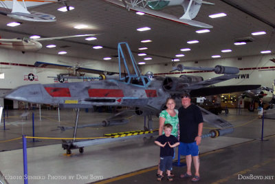 July - Kyler, Karen and Steve Kramer at the Wings Over the Rockies Air & Space Museum