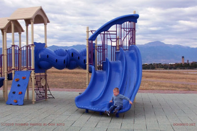 October 2010 - Kyler enjoying the playground at Peterson AFB