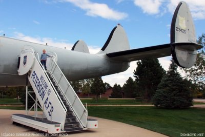 October 2010 - Kyler with Lockheed EC-121T Warning Star #AF52-3425