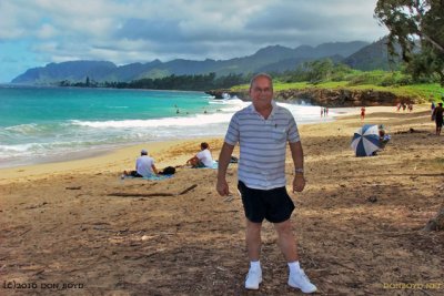 August 2010 - Don Boyd on the northeast coast of Oahu