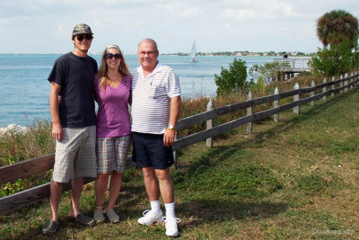 November 2010 - Creed Law, our niece Lisa Marie Criswell Law and Don Boyd at Bill Baggs State Park, Cape Florida, Key Biscayne