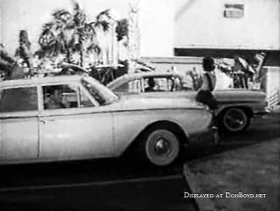 1961 - scene from footage of Miami Undercover TV show at Scotty's Drive In Restaurant,16301 Collins Avenue (A1A), Sunny Isles