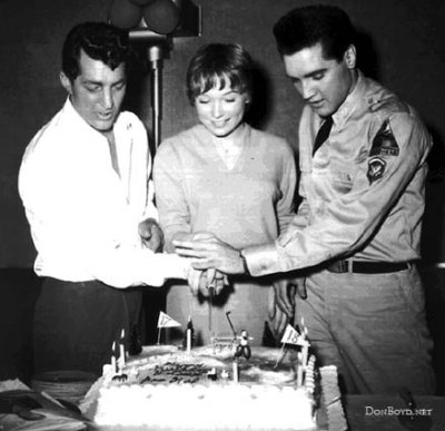 Dean Martin, Shirley MacLaine and Elvis Presley