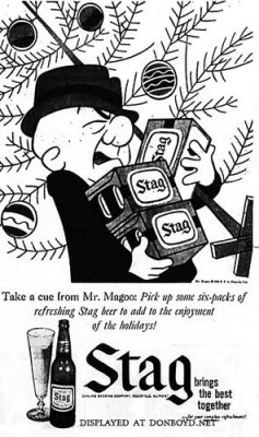 Stag Beer, Mr. Magoo's favorite brew