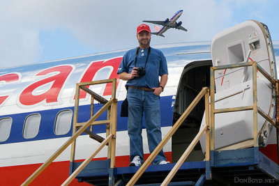 January 2011 - Kev Cook with an American B757 at Miami International Airport