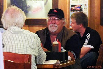 2011 - Aviation author John Morton and Eddy Gual at Shortys Barbecue in Doral