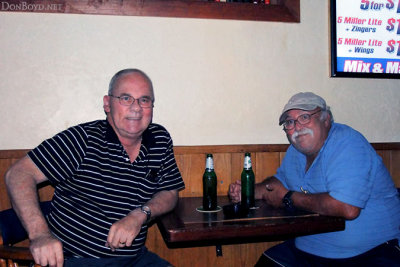 September 2012 - Don Boyd and Eddy Gual after dinner and beers at Bryson's Irish Pub