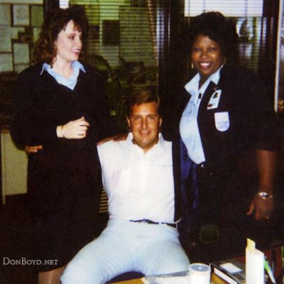 Early 1990's - Annette Fox and Vivianne Dawson with my Coast Guard buddy Fred Remen