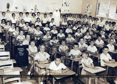 1958-59 - the first grade class at Blessed Trinity Catholic School in Miami Springs