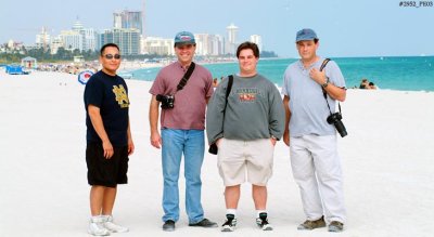 2003  - Junior's partner, John 'Slide Monster' Dzurika, Stephen 'Junior' Toernblom and Richard Silagi on South Beach