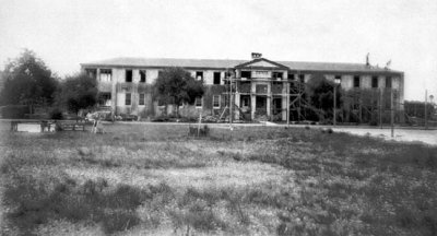 1935 - the boys dormitory under construction at the Kendall Home for Children (aka Dade County Children's Home)