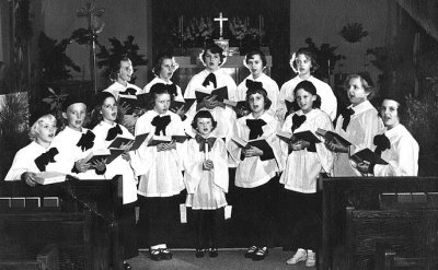1954 - the childrens choir at St. Philips Episcopal Church in Coral Gables