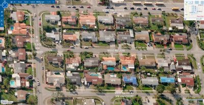 Early 2007 - aerial east to west view of West 9th Lane area of Palm Springs, Hialeah
