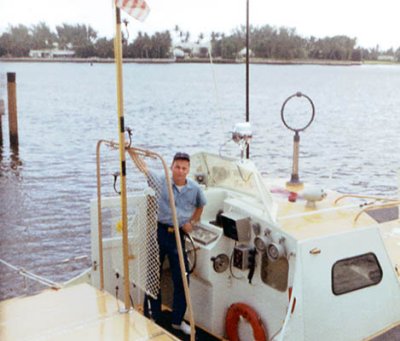 1967 - Don on Coast Guard CG-40485 at USCG Station Lake Worth Inlet