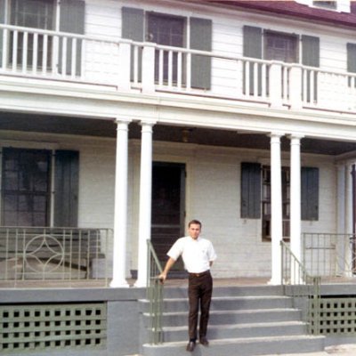 1967 - Don at the station house at Coast Guard Station Lake Worth Inlet