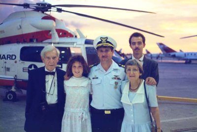 1989 - CDR Peter S. Heins and his family at his Change of Command Ceremony