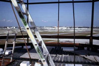 1983 - view from the new FAA tower under construction on the west side of MIA