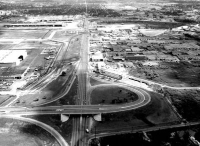 1960 - looking north on LeJeune Road east of the new terminal at Miami International Airport