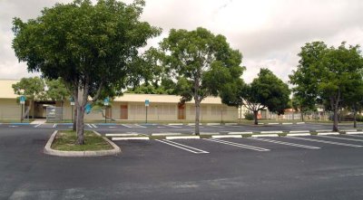 Looking west at Dr. John G. DuPuis Elementary from their east parking lot - photo #1866