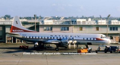1965 - National Airlines Lockheed L-188 Electra N5017K (ex AA N6107A) at MIA