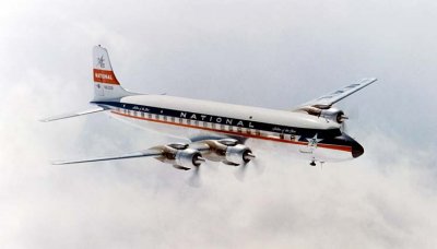 1957 - new Douglas DC-7B N6201B inflight for National Airlines