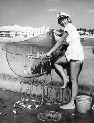 1955 - Fish Mary Bowman on the South Beach Pier