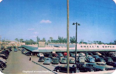 1950s - Shells Super Store on N. W. 7th Avenue in Edison Center, Miami
