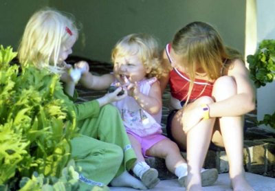 1978 - Karen D. Boyd playing with Patricia Ham and her sister from across the street