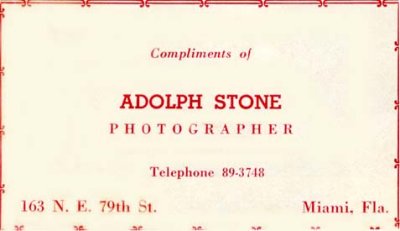 1952 - Adolph Stone Photographer