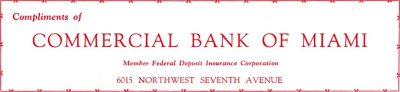 1952 - Commercial Bank of Miami