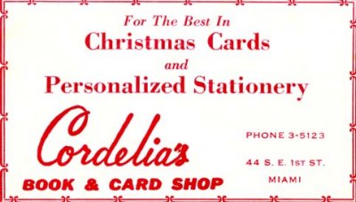 1952 - Cordelia's Book & Card Shop