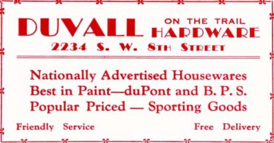 1952 - Duvall Hardware