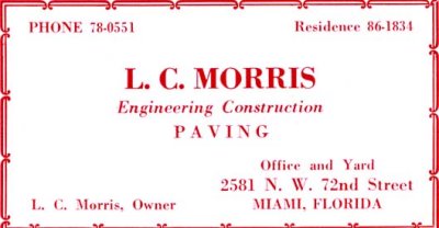 1952 - L. C. Morris Engineering Construction Paving