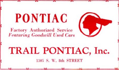 1952 - Trail Pontiac, Inc.