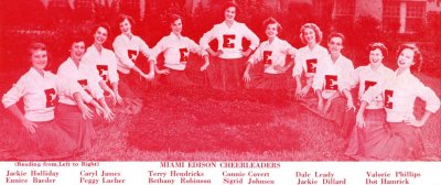 1952 - Miami Edison High School Cheerleaders