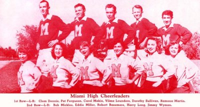 1952 - Miami High School Cheerleaders