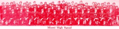 1952 - Miami High School football squad