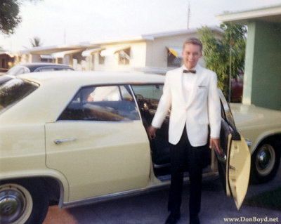 1965 - Senior Prom time and the 1965 Chevy Impala I rented from Hertz