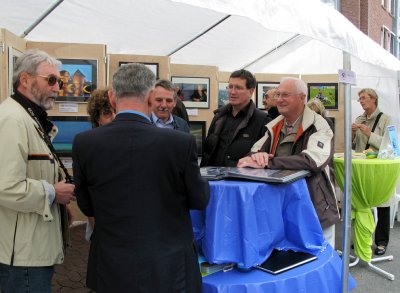 Trotz des schlechten Wetters hatten wir viele Besucher