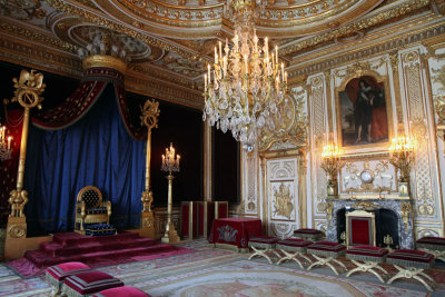 Inside the Chateau de Fontainebleau