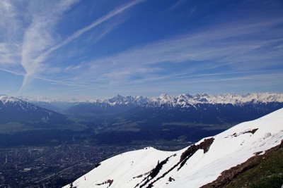 Mountain Panorama from Hafelekar  Station, Innsbruck Funicular & Cable Car