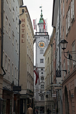 Street Scene looking towards Rasthaus, Stadt Salzburg